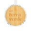 Speckled Bamboo Wireless Charger, 10W - White with Black - Laser Engraving