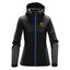 Stormtech Orbiter Softshell Hoody for Women - Black/Azure - Embroidery