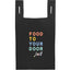 T-Shirt Style Shopping Bag in Recycled Non-Woven Full Color - Black - Front