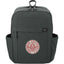 Terra Thread Earth Backpack in Fairtrade Organic Cotton, 15 Inch Transfer - Charcoal - Front