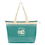 Tote Bag, Marina Embroidery - Teal - Silk Screen