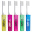 Travel Toothbrush with Head that Stores in the Handle - Blue - Front