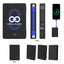 UL Listed Power Bank with One Cable, 5,000 mAh - Black with Black