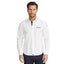UNTUCKit Las Cases Special Shirt with Contrast Cuffs for Men Embroidery - White - On Model Front