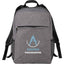 Urban Polycanvas Laptop Backpack, 15 Inch Embroidery - Graphite - Front