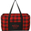 Utility Tote in Buffalo Plaid Full Color - Red/Black - Front