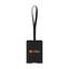 Venture Out Recycled Luggage Tag with Privacy Sleeve Transfer - Black - View 1
