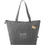 Vila Zippered Tote in Recycled Polyester - Graphite - Front
