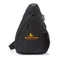 Wave Sling Pack with Two Zip Compartments Embroidery - Black - View 1