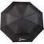 Weather Station Auto Open and Close Umbrella, 42 Inch Transfer - Black - Front