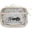 Wellable Clear Toiletry Case with Grab Handle Transfer - Gray - Front