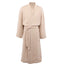 Wellable Cotton Muslin Robe Embroidery - Stone - Front