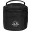Wellable Round Travel Case in Recycled Polyester Transfer - Black - Front
