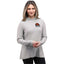 Wellable Stretch Knit Hoodie for Women Embroidery - Fossil Heather - Front