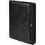 Wenger Tech Zip Padfolio in Recycled Polyester Debossing - Black - Left Angle
