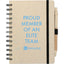Wheat Straw Notebook with Matching Pen, 5 x 7 Inches - Beige - Front