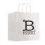 White Kraft Paper Shopping Bag, 10 x 10 Inches - Flexography