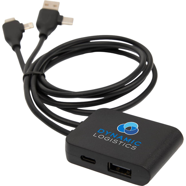5-in-1 Charging Cable Set with USB Hub