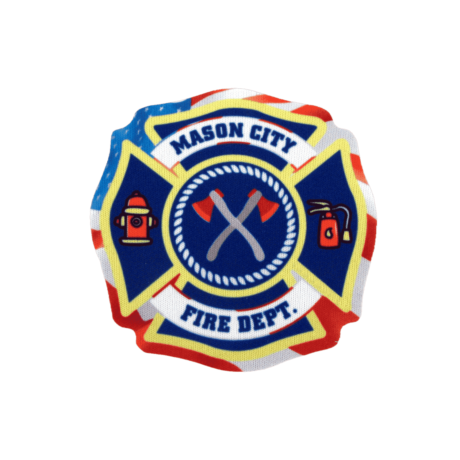 Custom Maltese Cross Foam Coaster
