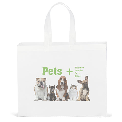 Personalized Non-Woven Tote Bags Premium Material 19W x 6 x 15H