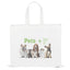 Personalized Non-Woven Tote Bags Premium Material 19W x 6 x 15H