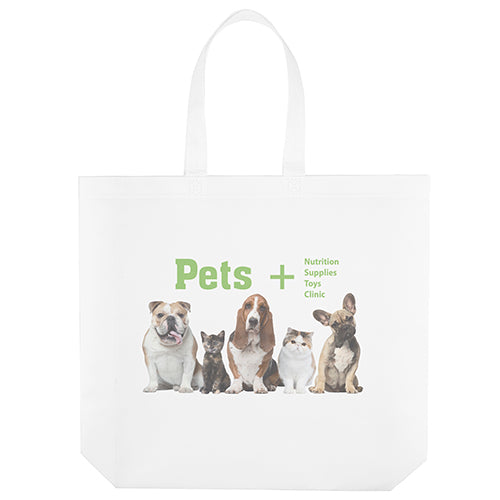 Personalized Non-Woven Tote Bags Premium Material 19W x 6 x 15H