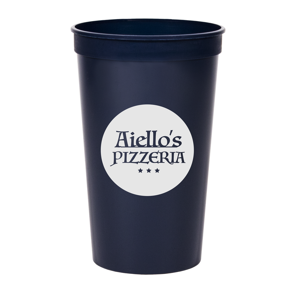 22oz Custom Stadium Cups – Bulk Printed Plastic Cups
