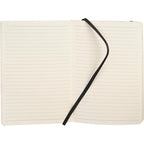 Abruzzo Soft Cover Journal with Back Pocket, 5.5 x 8.5 Inches Debossing - Black - Front 2