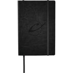 Abruzzo Soft Cover Journal with Back Pocket, 5.5 x 8.5 Inches Debossing - Black - Front