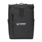 Acadia Recycled Backpack Cooler for 32 Cans Transfer - Black - View 1