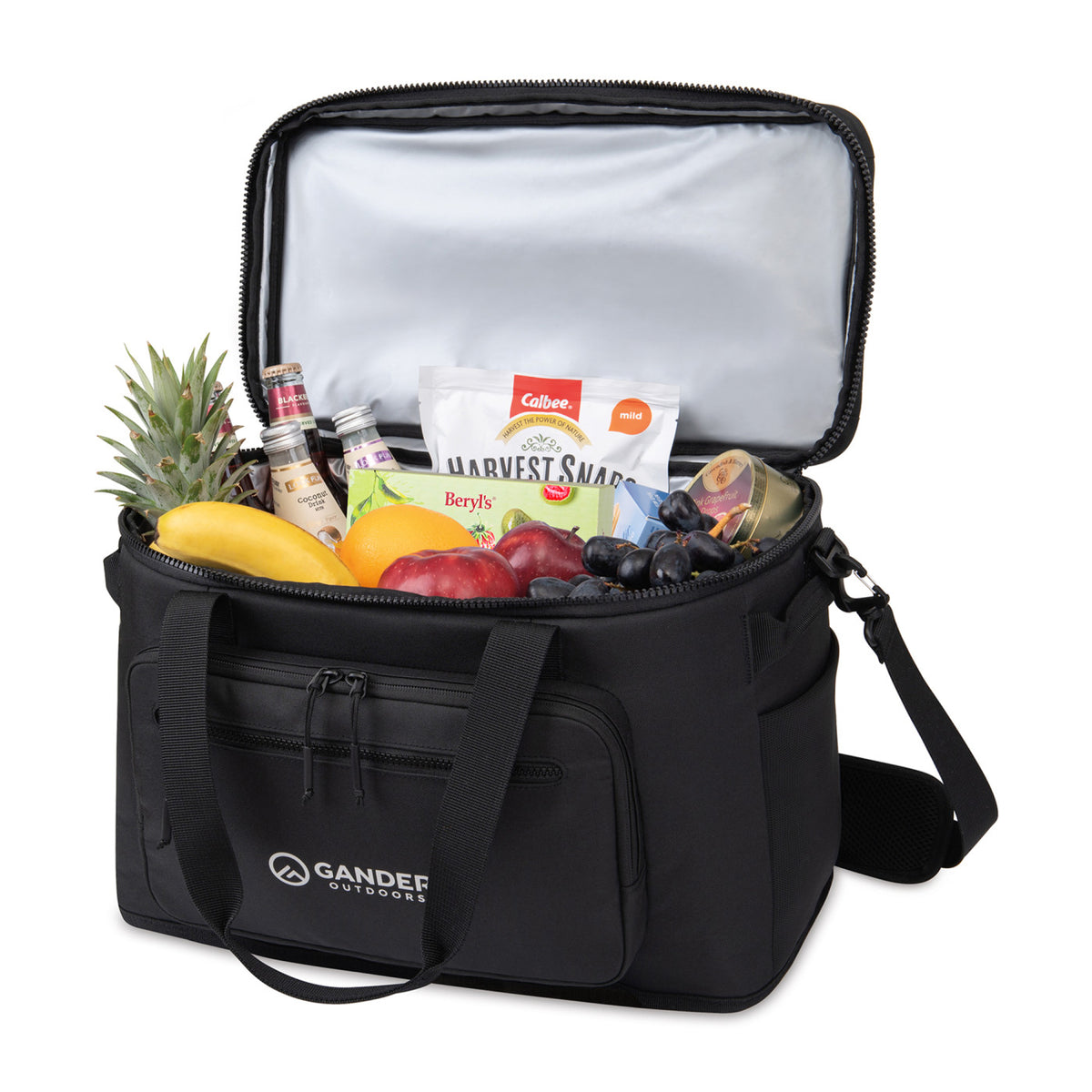 Acadia Recycled XL Box Cooler for 56 Cans Embroidery - Black - View 2