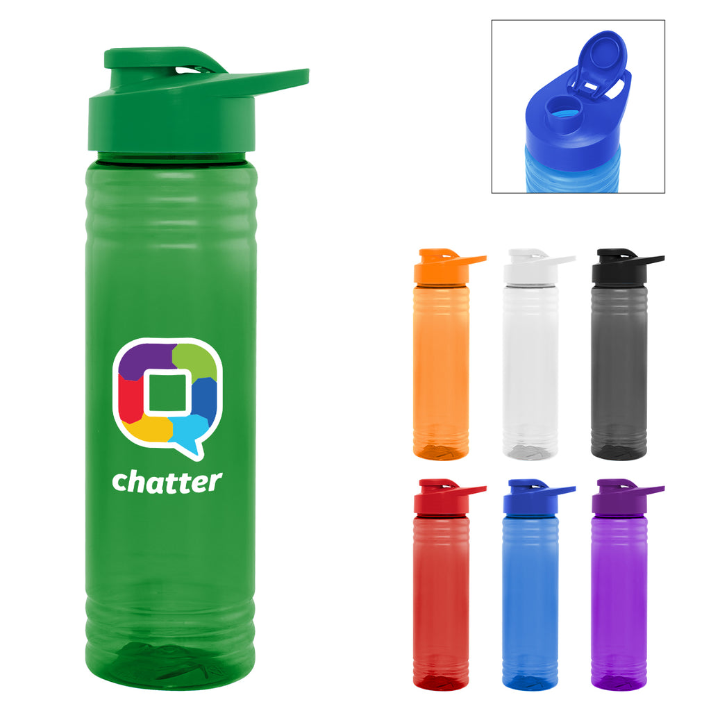 Accel Bottle in Full Color, 24 oz - Green