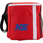 Accent Recycled Lunch Cooler for 12 Cans Embroidery - Red - Front