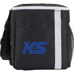 Accent Recycled Lunch Cooler for 12 Cans Full Color - Black - Front