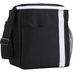 Accent Recycled Lunch Cooler for 12 Cans Full Color - Black - Right Angle 2
