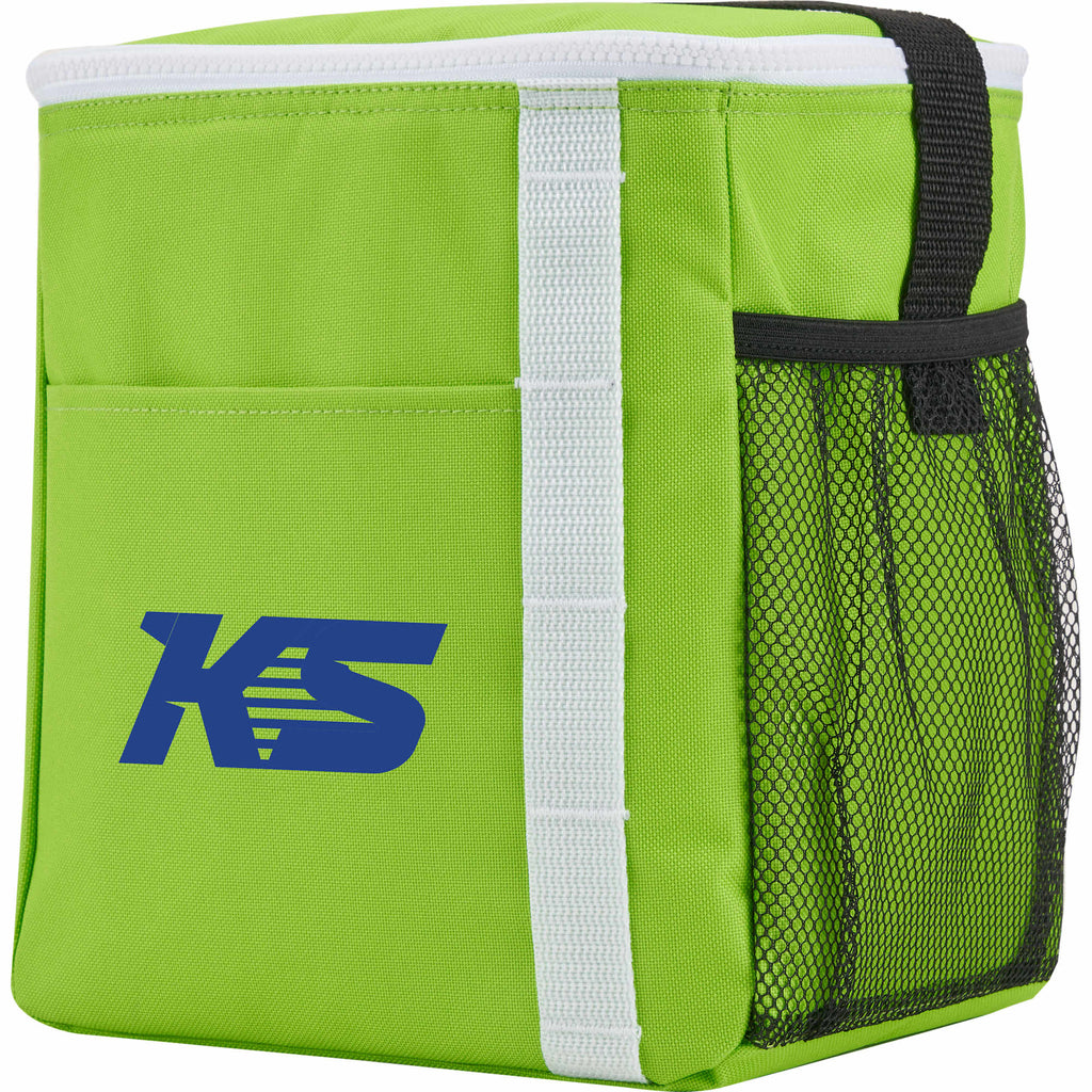 Accent Recycled Lunch Cooler for 12 Cans Full Color - Lime - Left Angle