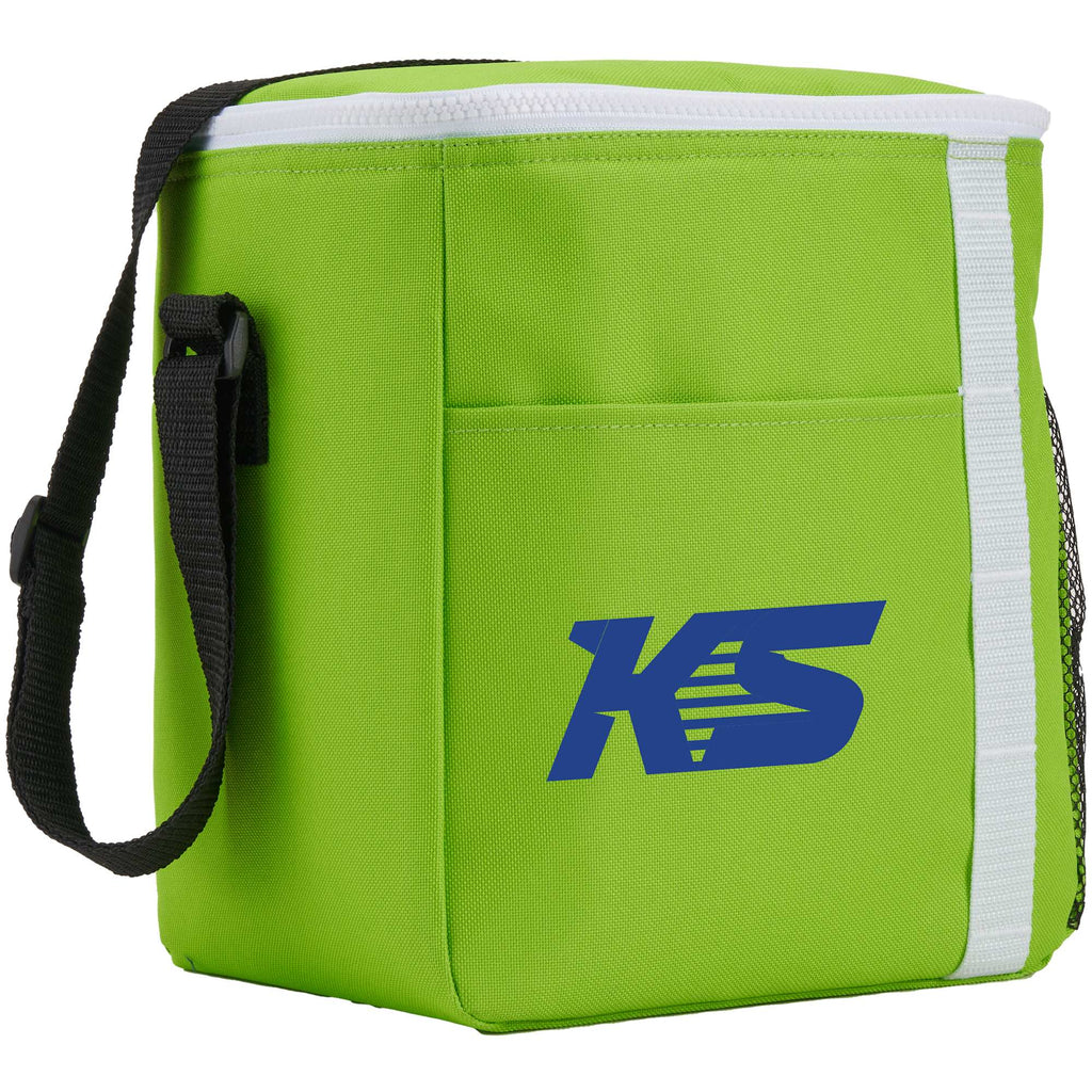 Accent Recycled Lunch Cooler for 12 Cans Full Color - Lime - Right Angle