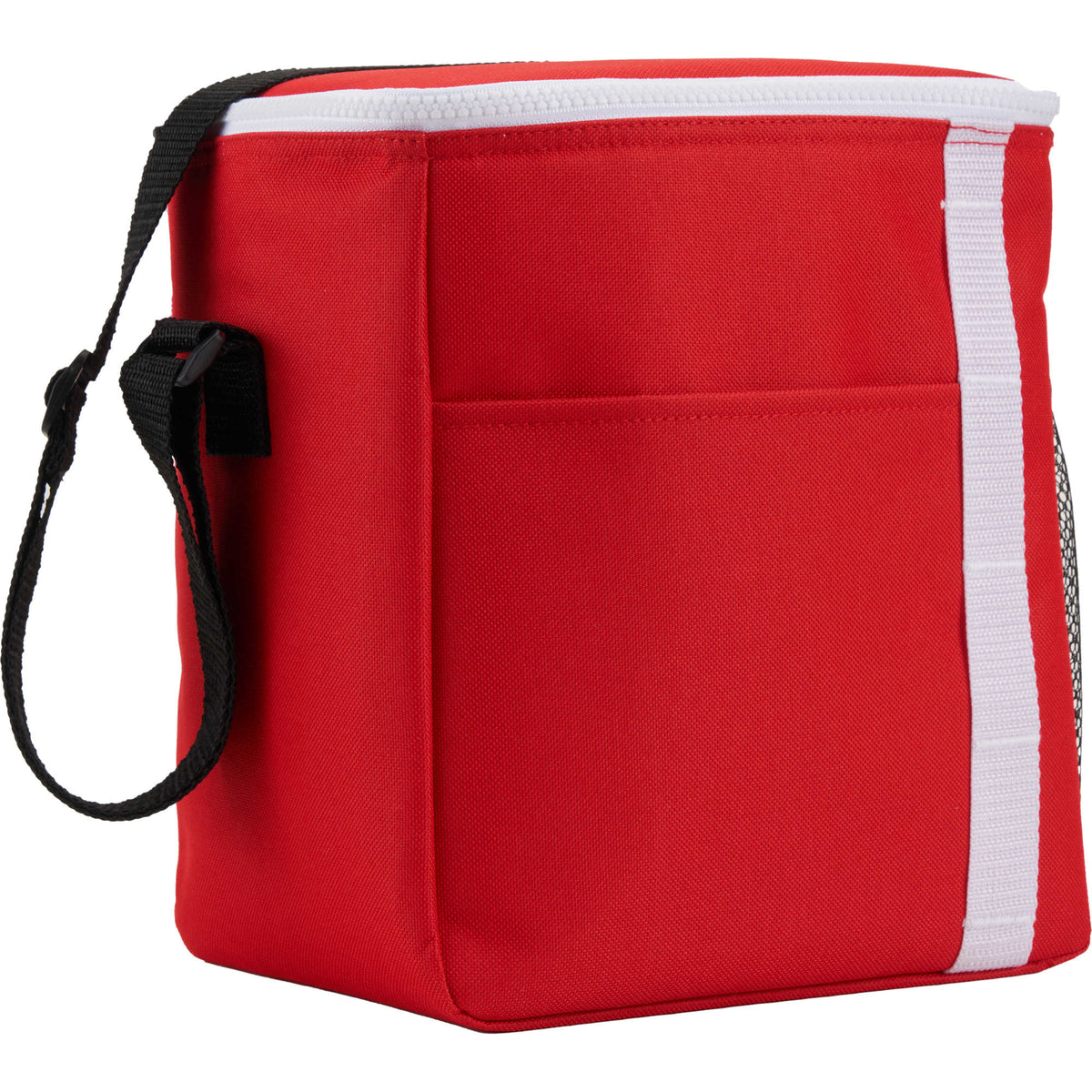 Accent Recycled Lunch Cooler for 12 Cans Full Color - Red - Right Angle 2