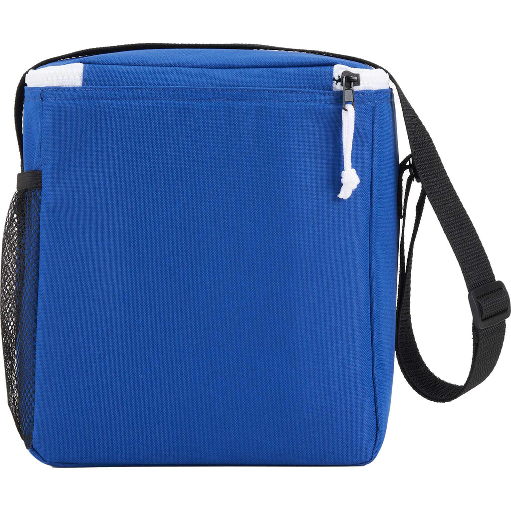 Accent Recycled Lunch Cooler for 12 Cans Full Color - Royal - Back