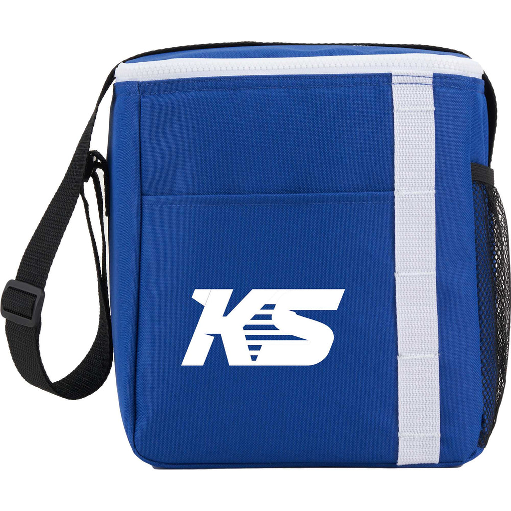 Accent Recycled Lunch Cooler for 12 Cans Full Color - Royal - Front