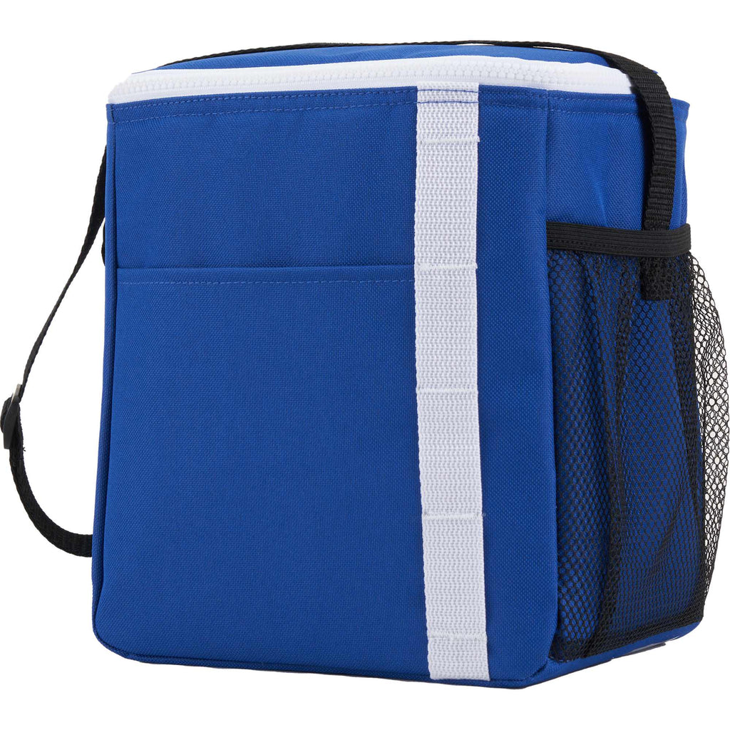 Accent Recycled Lunch Cooler for 12 Cans Full Color - Royal - Left Angle 2