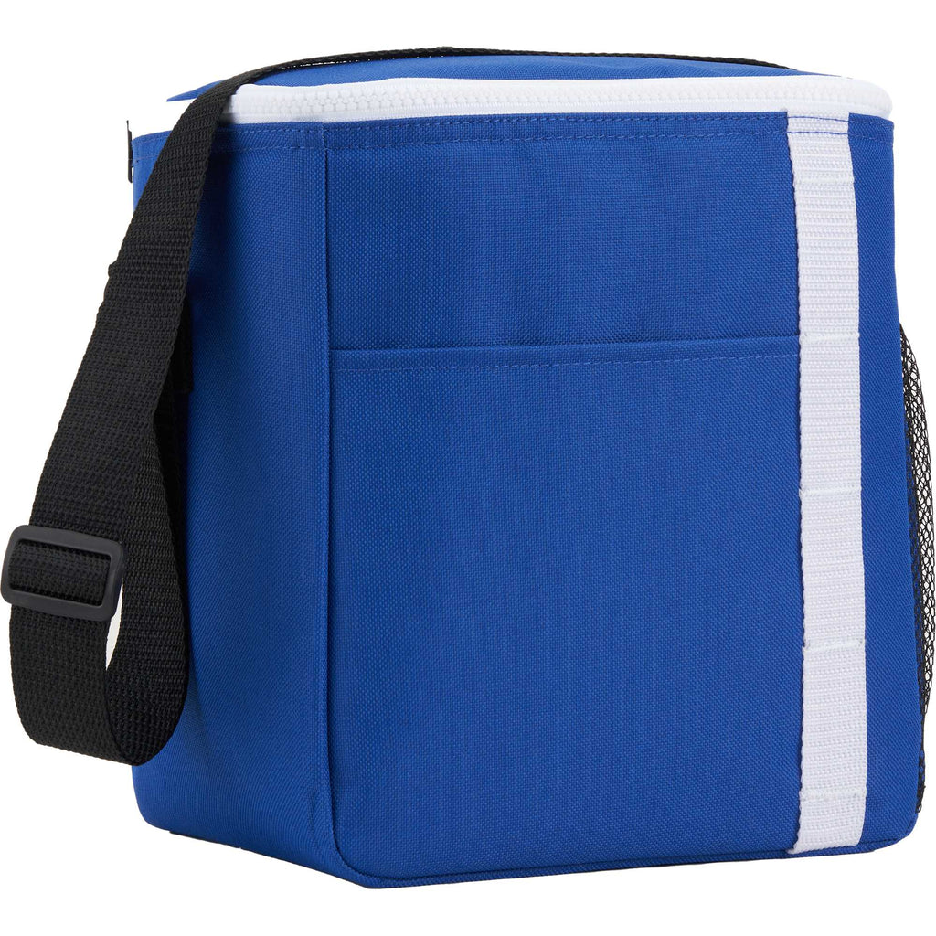 Accent Recycled Lunch Cooler for 12 Cans Full Color - Royal - Right Angle 2