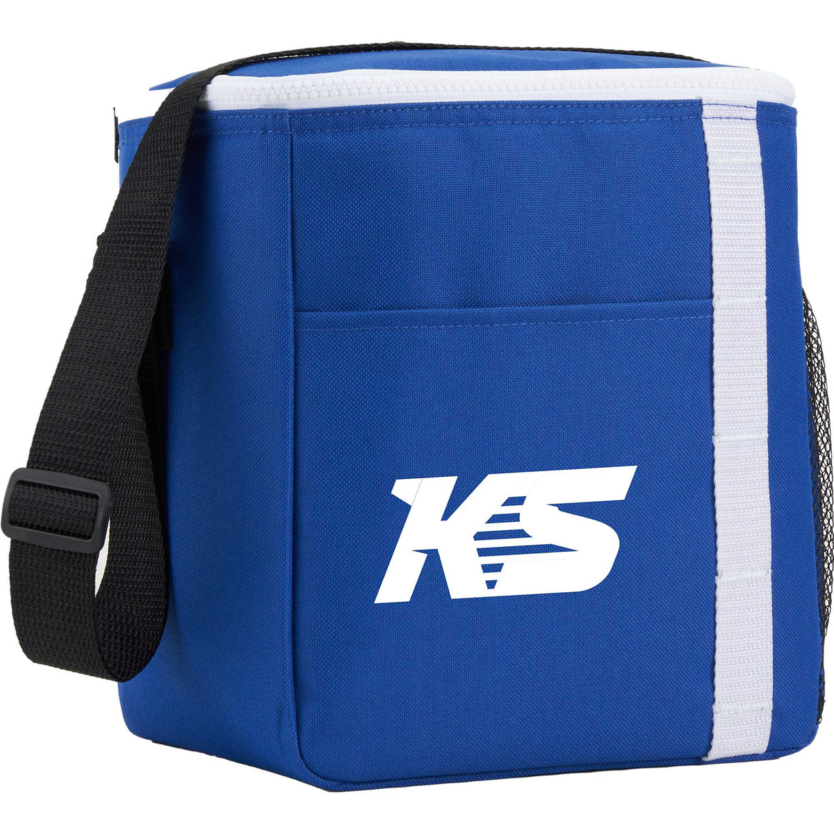 Accent Recycled Lunch Cooler for 12 Cans Full Color - Royal - Right Angle