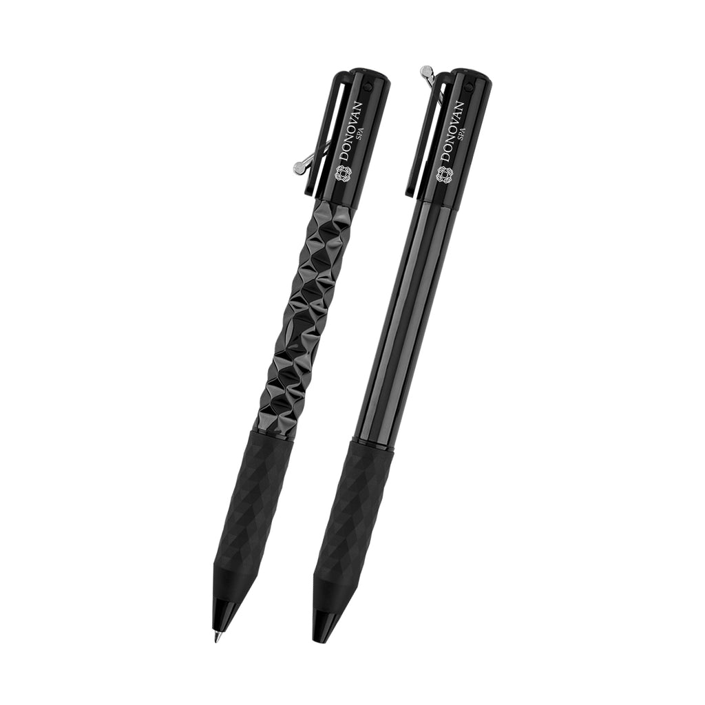 Accordion Pen in Recycled ABS - Black - Pad Print