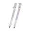 Accordion Pen in Recycled ABS - Silver - Pad Print