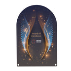Acrylic Award, Arched Rectangle, 10 Inch - Full Color