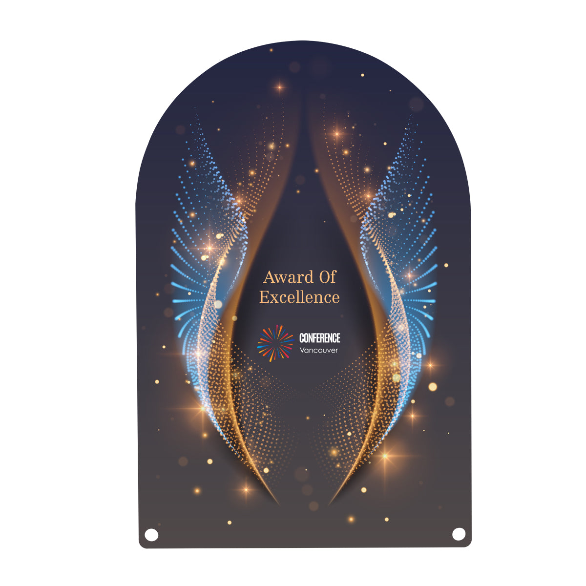Acrylic Award, Arched Rectangle, 10 Inch - Full Color
