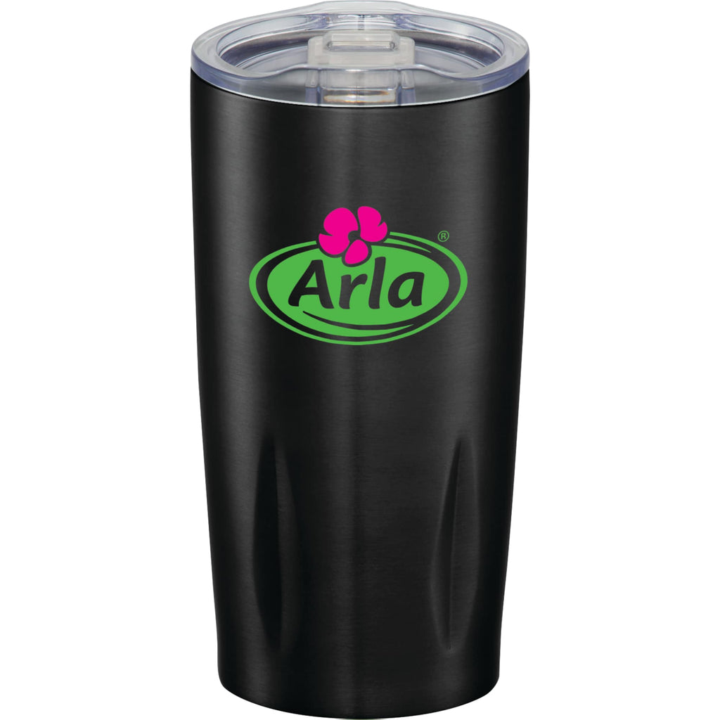 Adrian Geometric Vacuum Tumbler, 20 oz - Black - Front