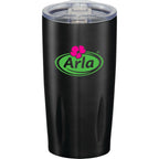 Adrian Geometric Vacuum Tumbler, 20 oz - Black - Front