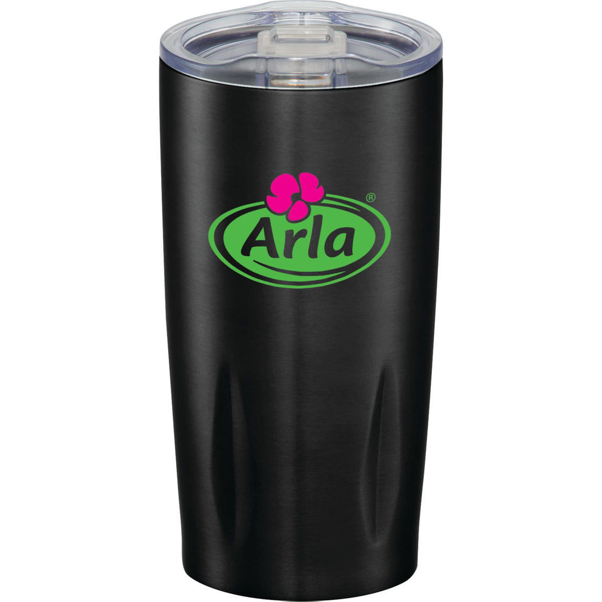 Adrian Geometric Vacuum Tumbler, 20 oz - Black - Front